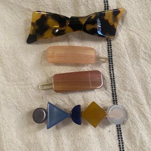 Madewell and J.Crew barrettes